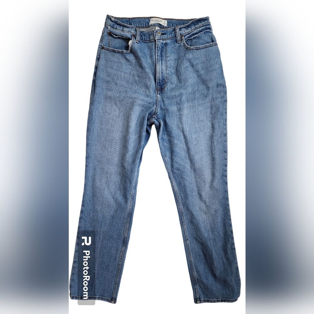 Abercrombie & Fitch 90s Slim Straight Ultra High Rise Curve Love Jeans size 31